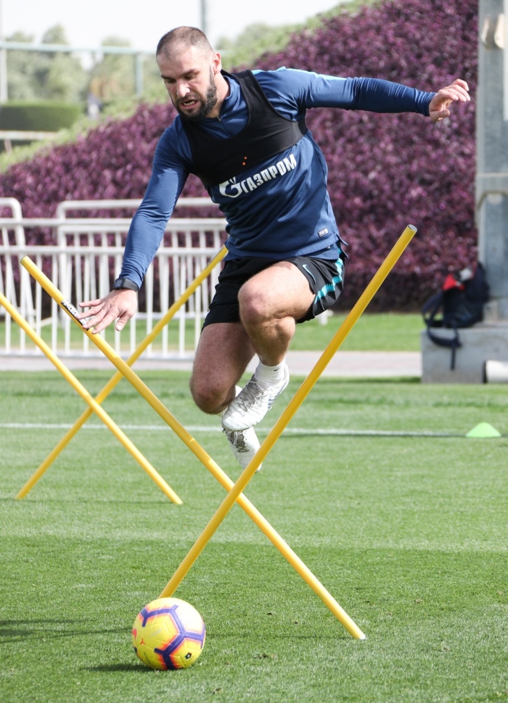 «Газпром»-тренировочные сборы в Катаре: 19 января, утренняя тренировка