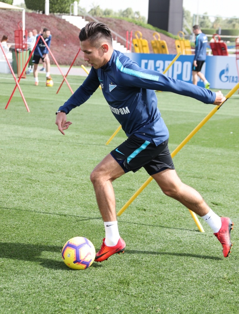 «Газпром»-тренировочные сборы в Катаре: 19 января, утренняя тренировка