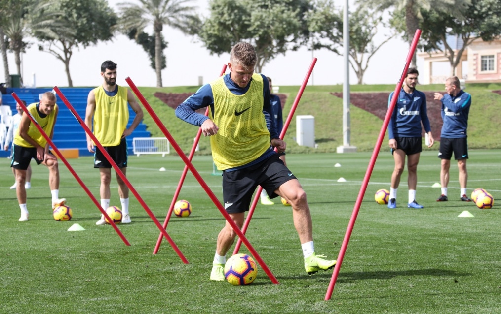 «Газпром»-тренировочные сборы в Катаре: 19 января, утренняя тренировка