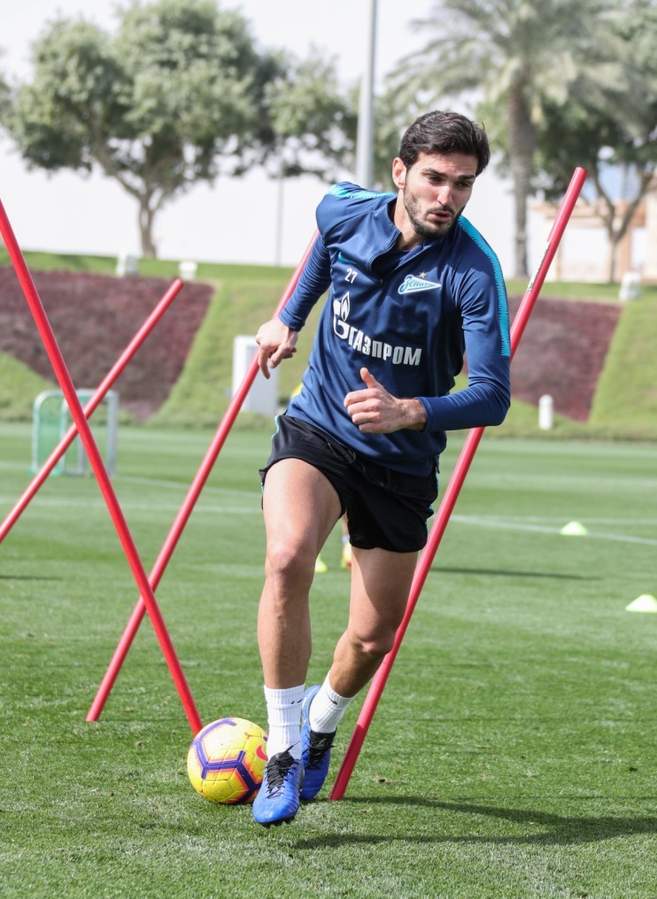 «Газпром»-тренировочные сборы в Катаре: 19 января, утренняя тренировка