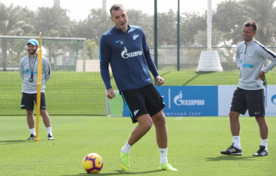 «Газпром»-тренировочные сборы в Катаре: 19 января, утренняя тренировка