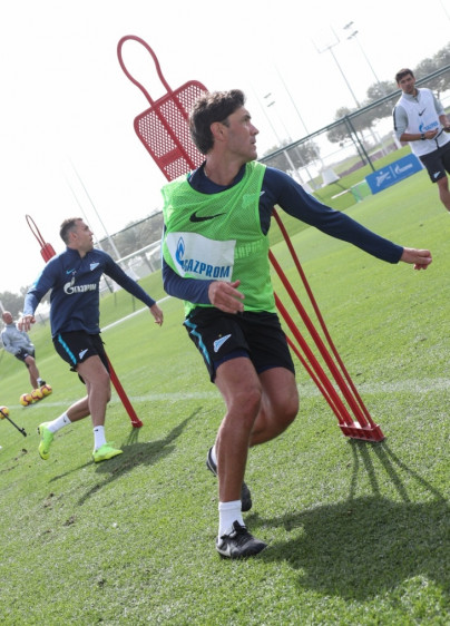 «Газпром»-тренировочные сборы в Катаре: 19 января, утренняя тренировка