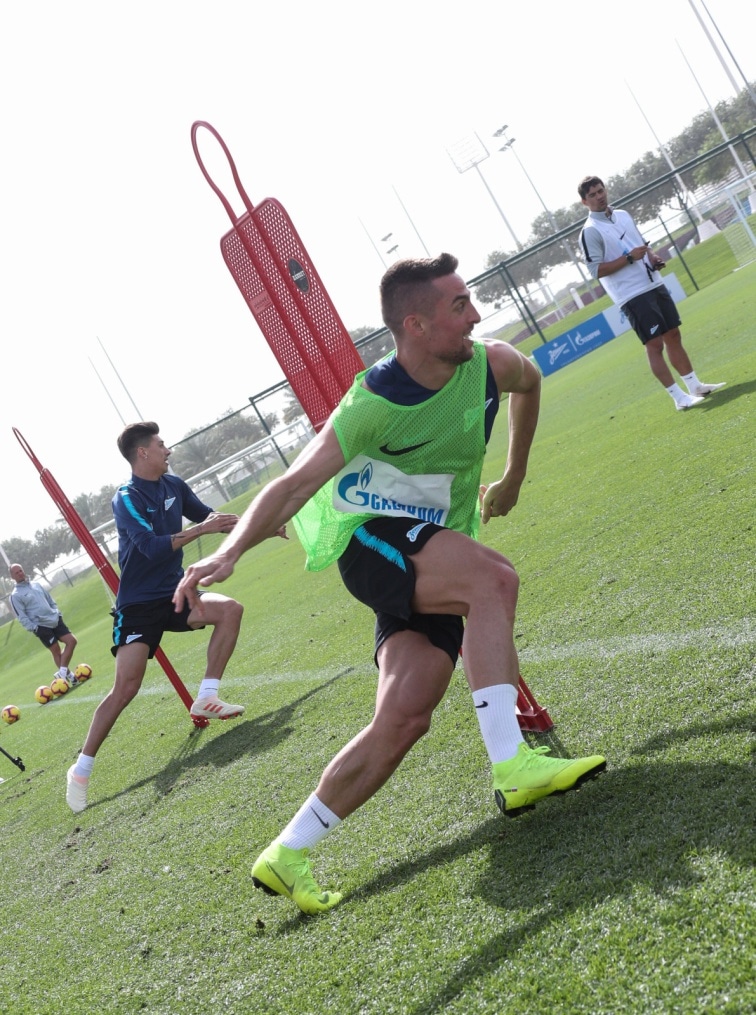 «Газпром»-тренировочные сборы в Катаре: 19 января, утренняя тренировка