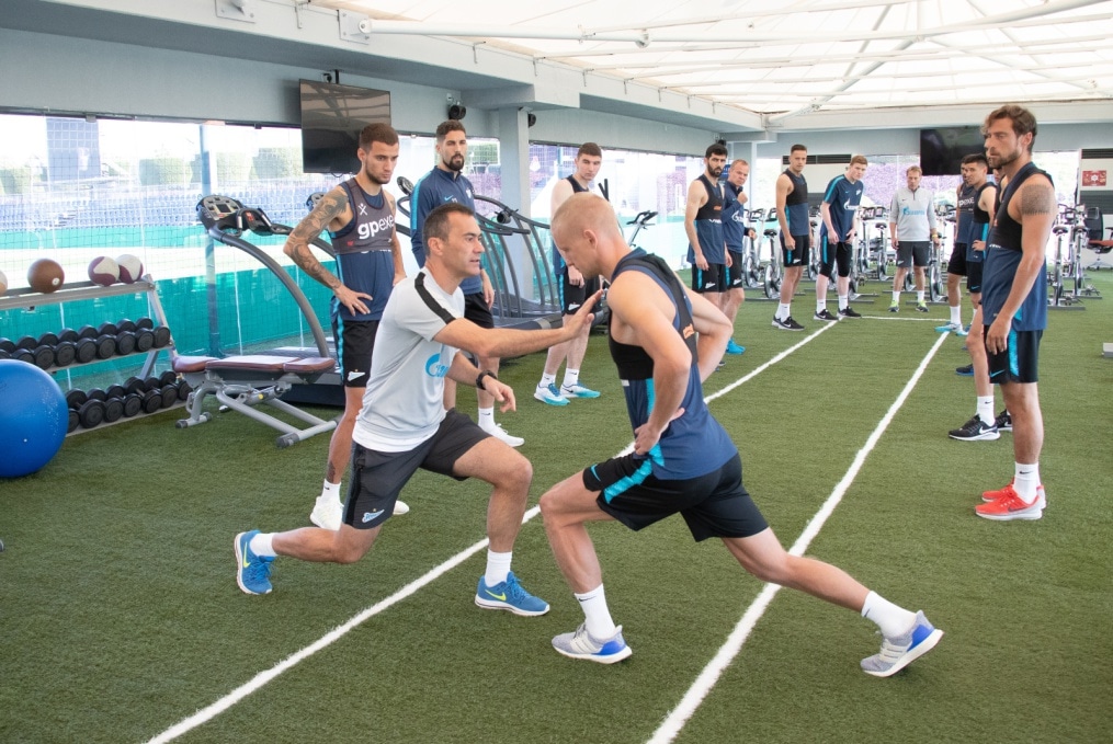 «Газпром»-тренировочные сборы в Катаре: 21 января, утренняя тренировка