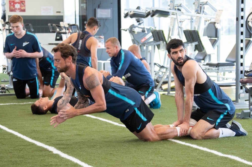 «Газпром»-тренировочные сборы в Катаре: 21 января, утренняя тренировка