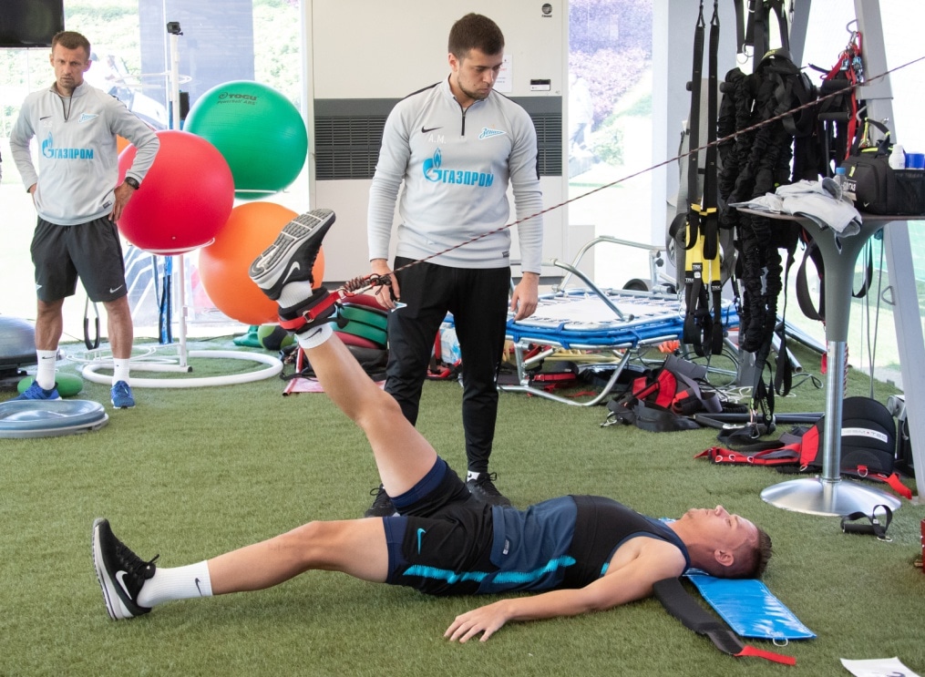 «Газпром»-тренировочные сборы в Катаре: 21 января, утренняя тренировка