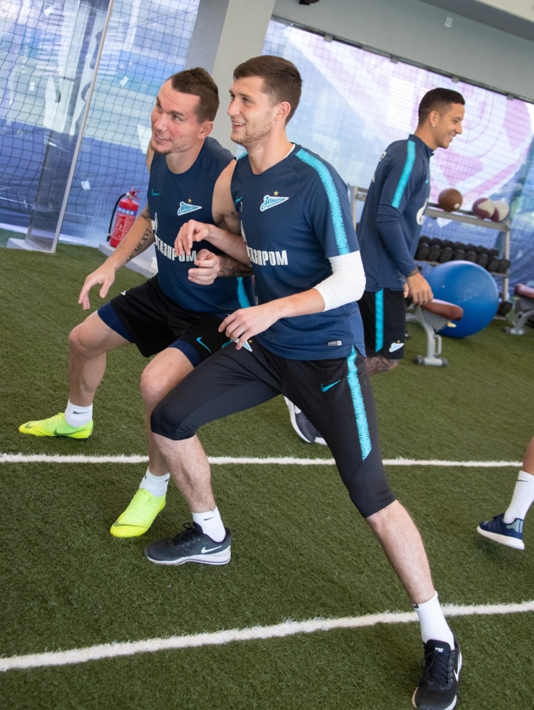 «Газпром»-тренировочные сборы в Катаре: 21 января, утренняя тренировка