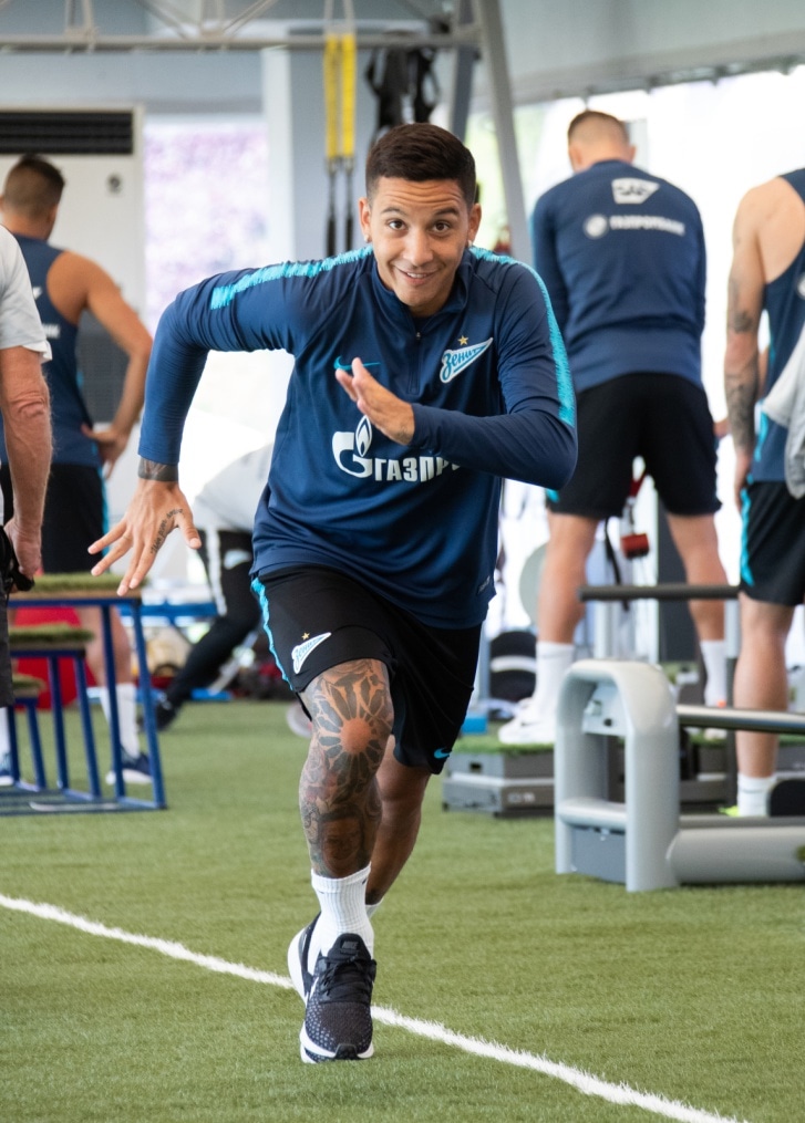 «Газпром»-тренировочные сборы в Катаре: 21 января, утренняя тренировка