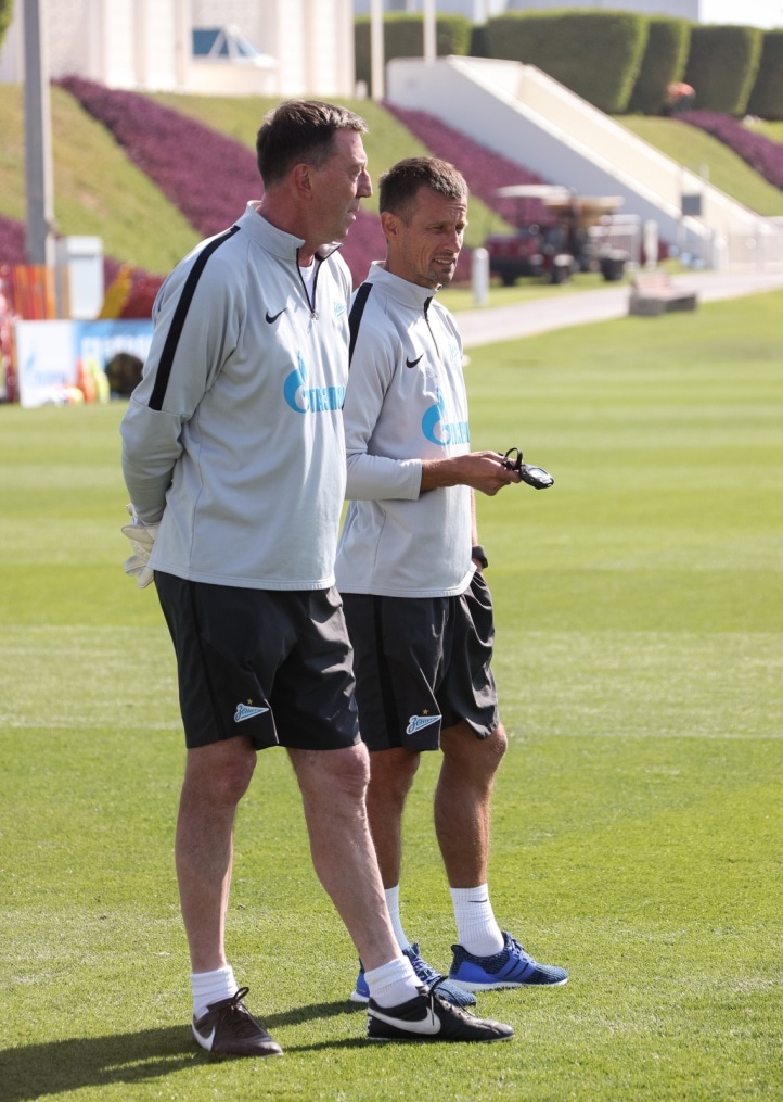 «Газпром»-тренировочные сборы в Катаре: 21 января, утренняя тренировка