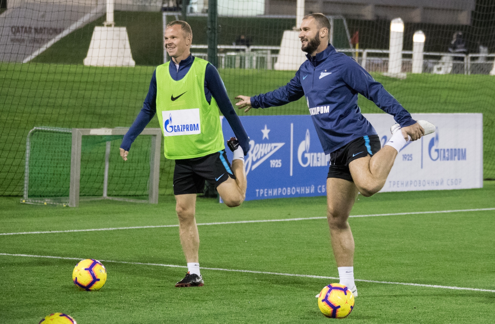 «Газпром»-тренировочные сборы в Катаре: 21 января, вечерняя тренировка