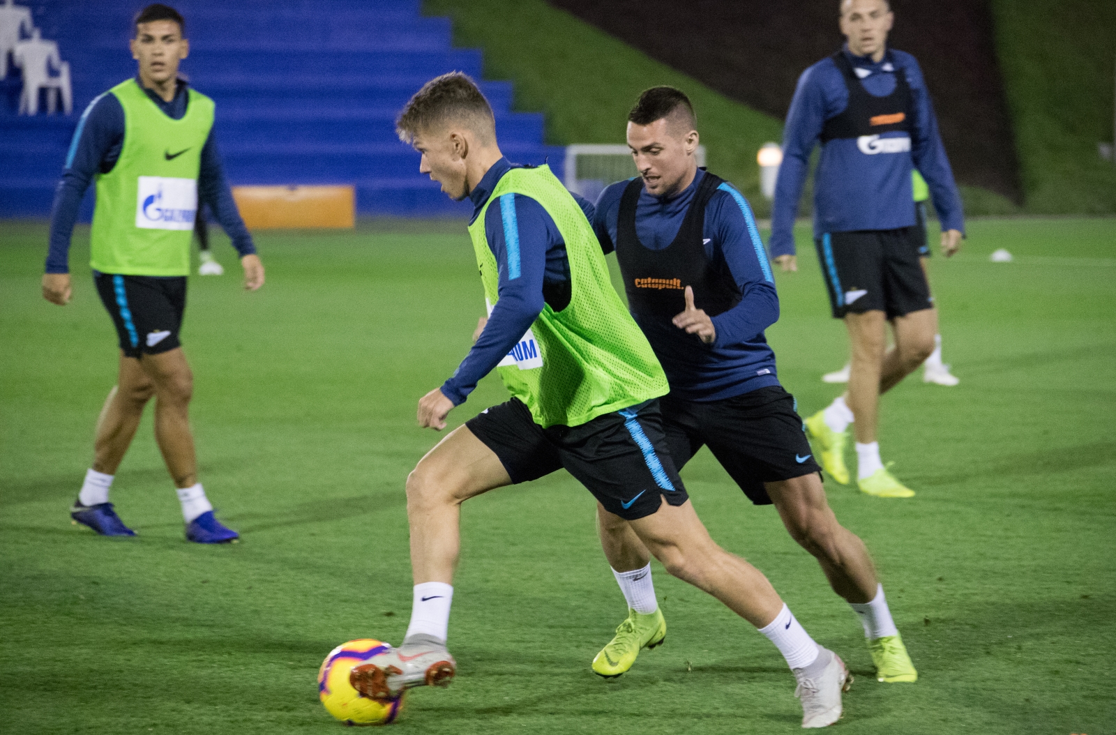 «Газпром»-тренировочные сборы в Катаре: 21 января, вечерняя тренировка