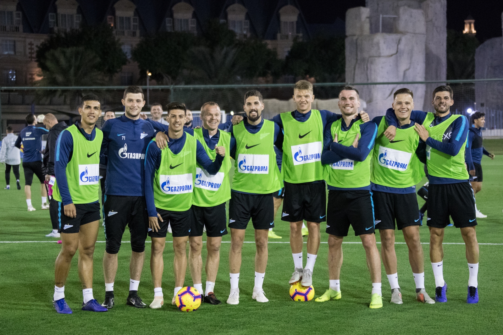 «Газпром»-тренировочные сборы в Катаре: 21 января, вечерняя тренировка