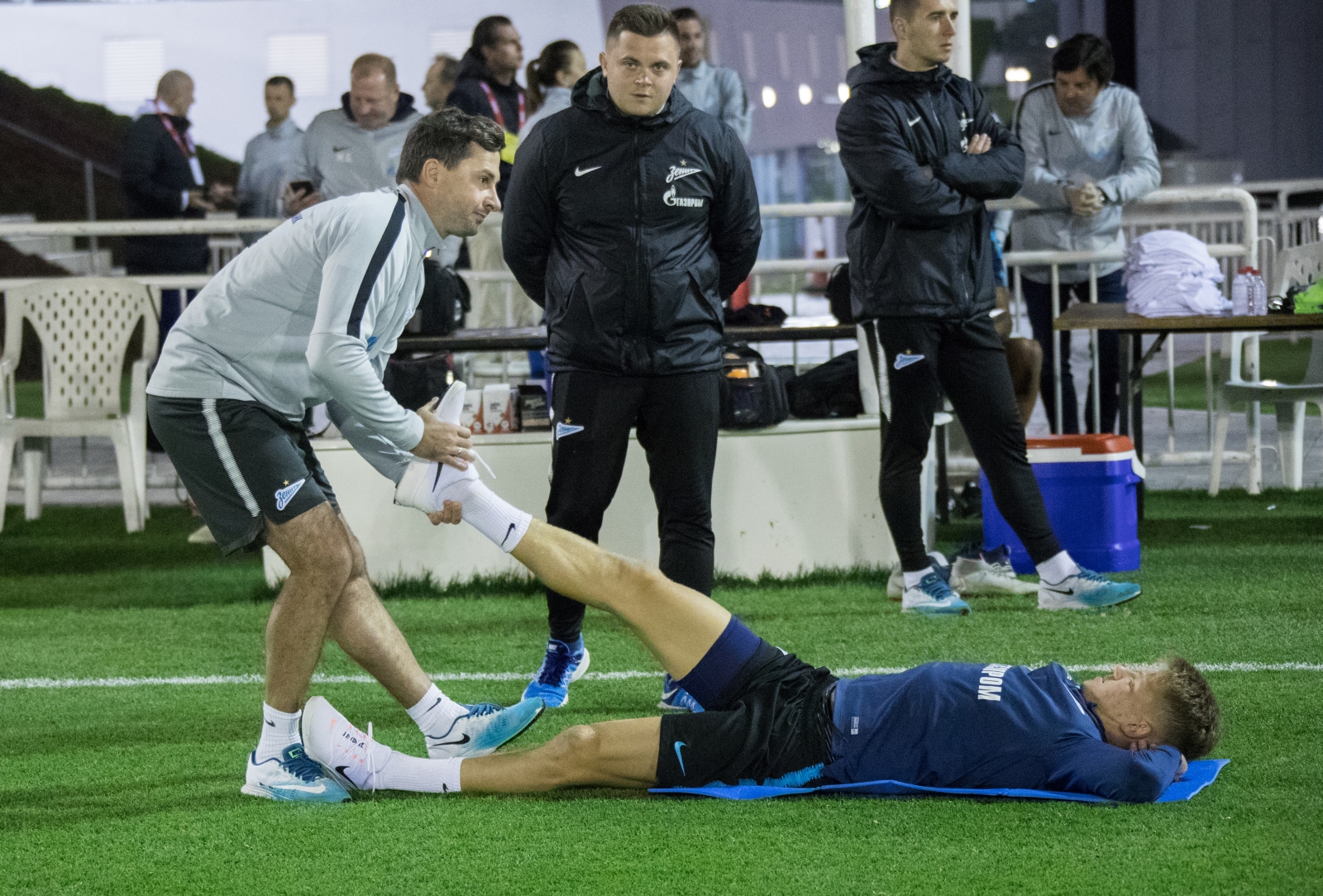 «Газпром»-тренировочные сборы в Катаре: 21 января, вечерняя тренировка