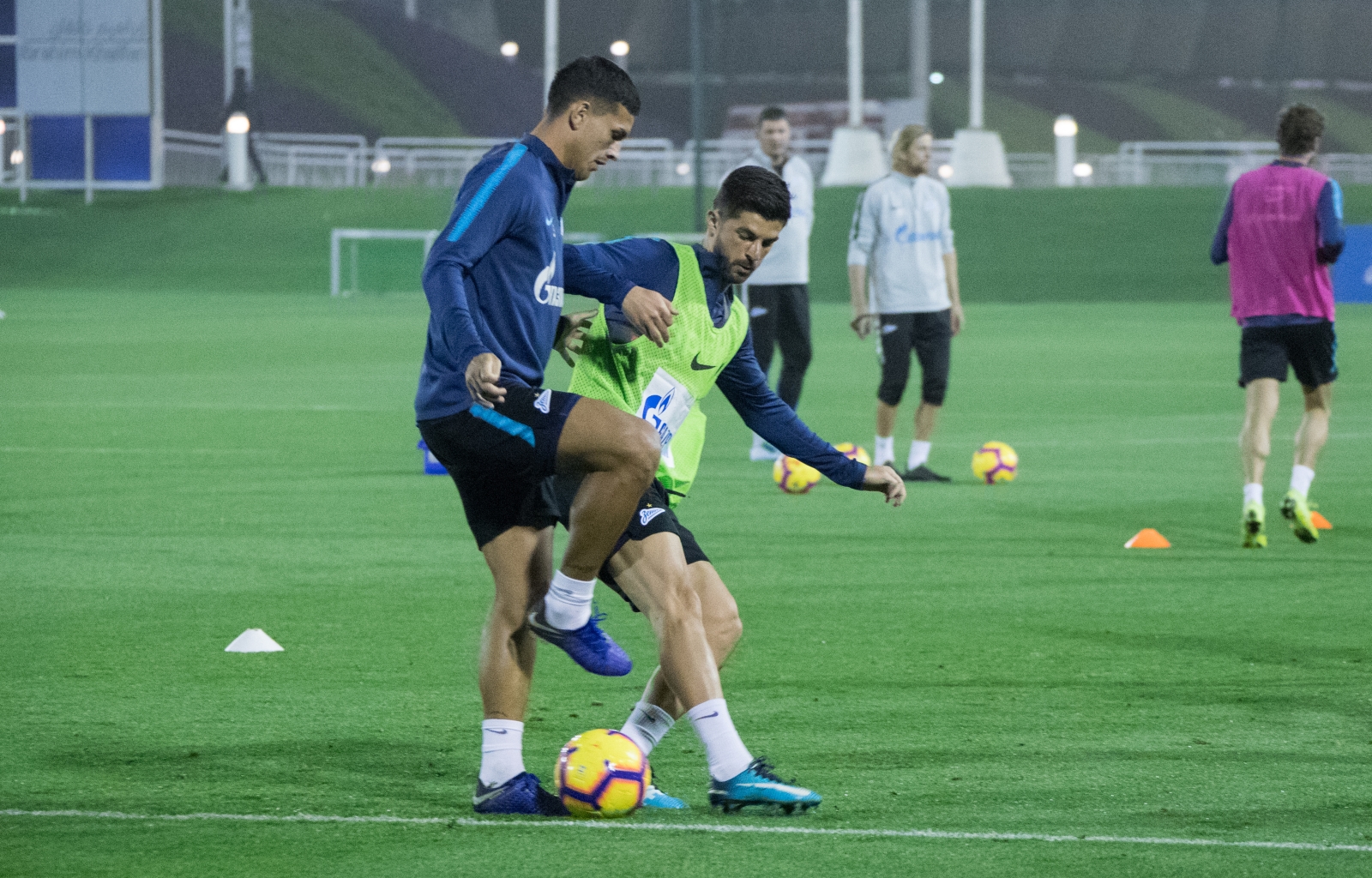 «Газпром»-тренировочные сборы в Катаре: 24 января, вечерняя тренировка