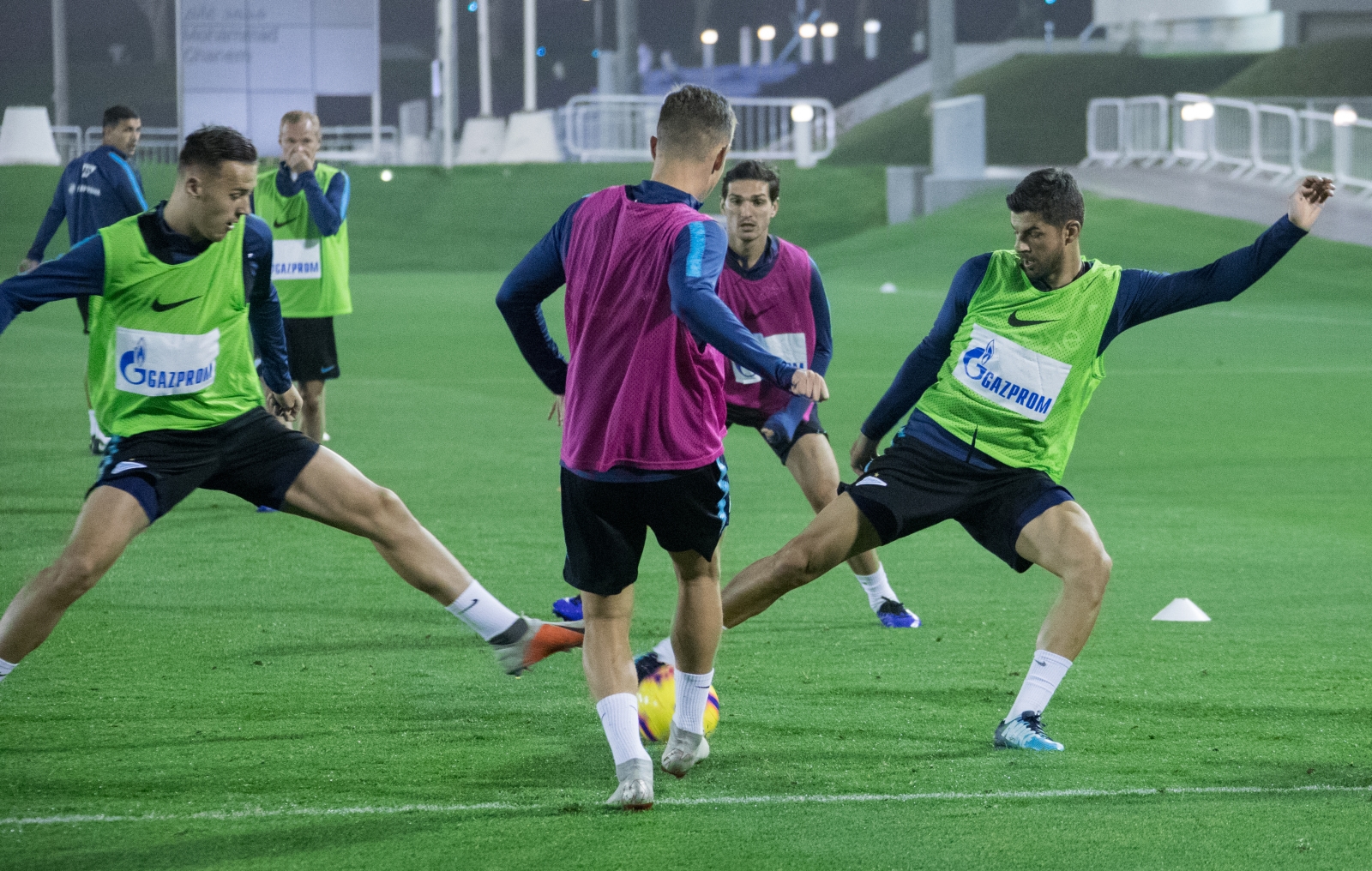 «Газпром»-тренировочные сборы в Катаре: 24 января, вечерняя тренировка