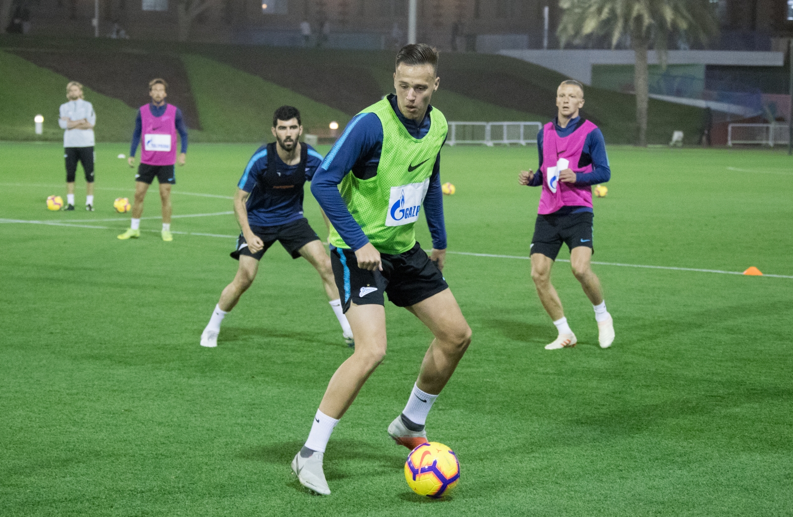 «Газпром»-тренировочные сборы в Катаре: 24 января, вечерняя тренировка