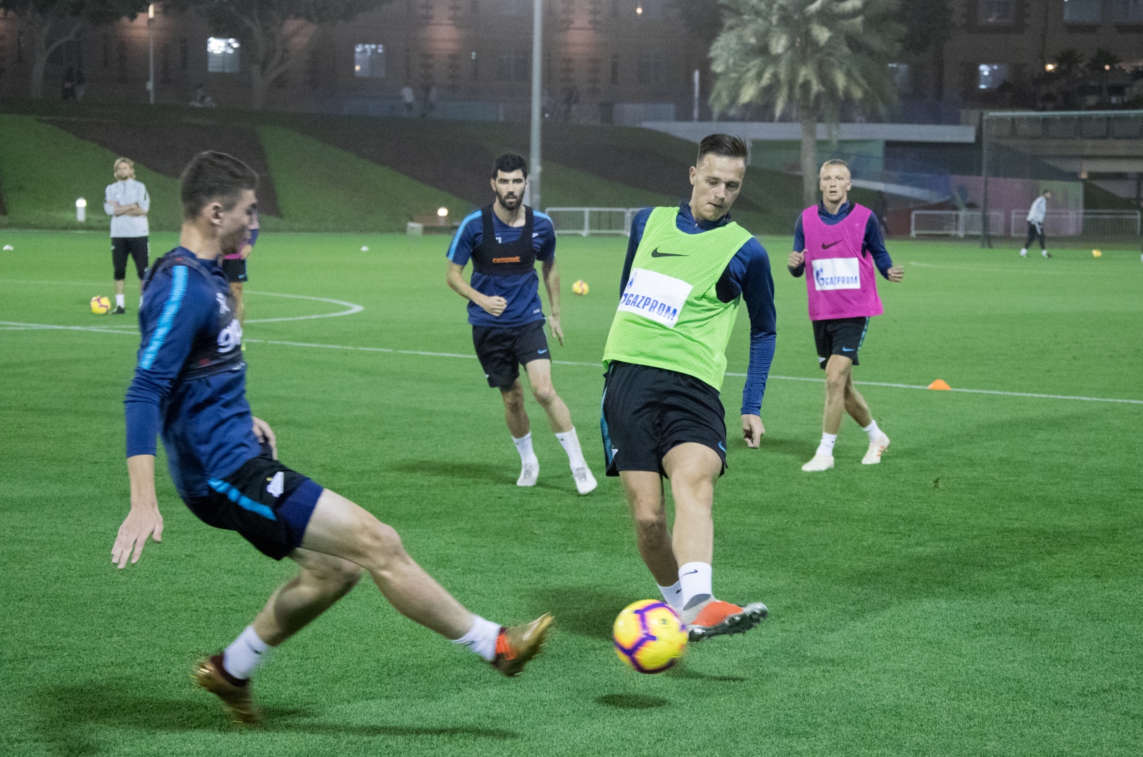 «Газпром»-тренировочные сборы в Катаре: 24 января, вечерняя тренировка