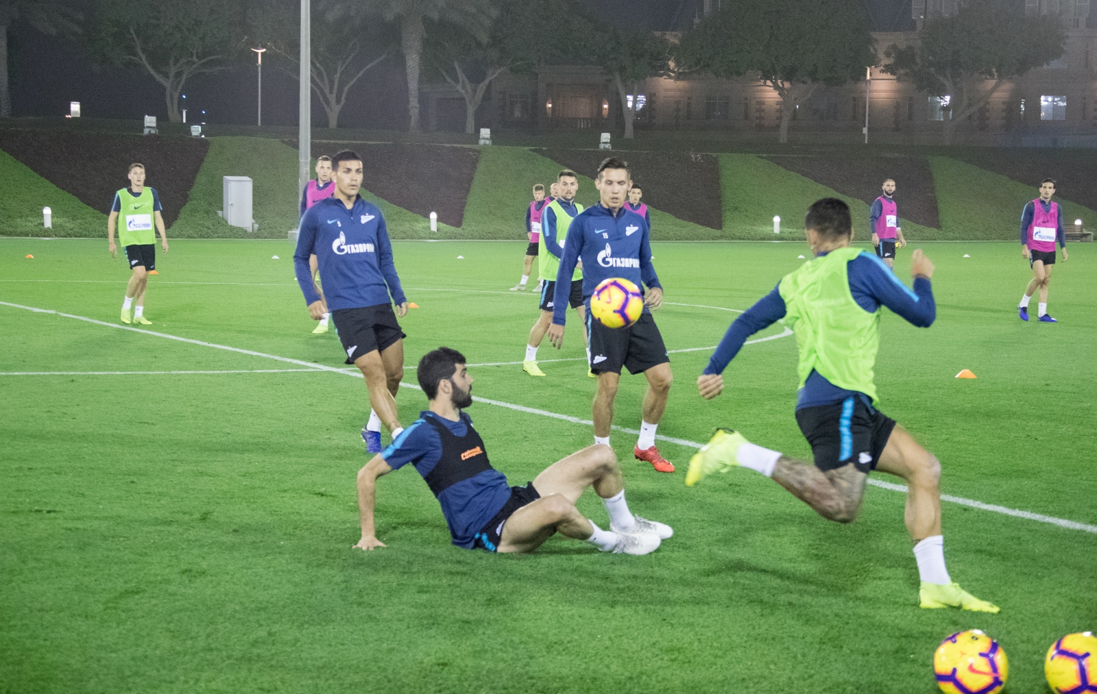 «Газпром»-тренировочные сборы в Катаре: 24 января, вечерняя тренировка