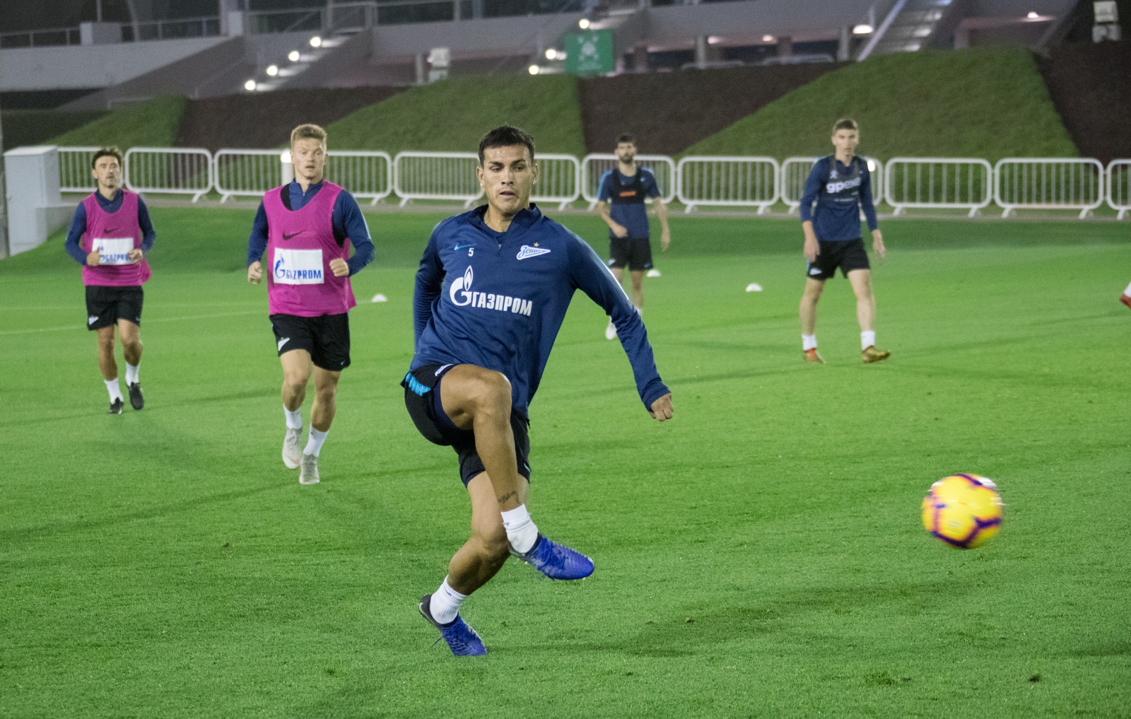 «Газпром»-тренировочные сборы в Катаре: 24 января, вечерняя тренировка