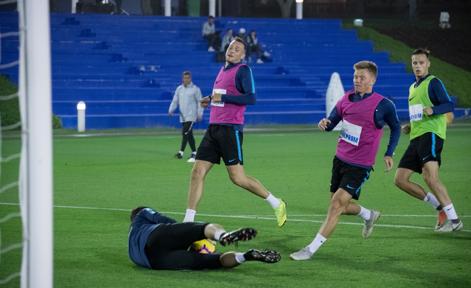 «Газпром»-тренировочные сборы в Катаре: 24 января, вечерняя тренировка