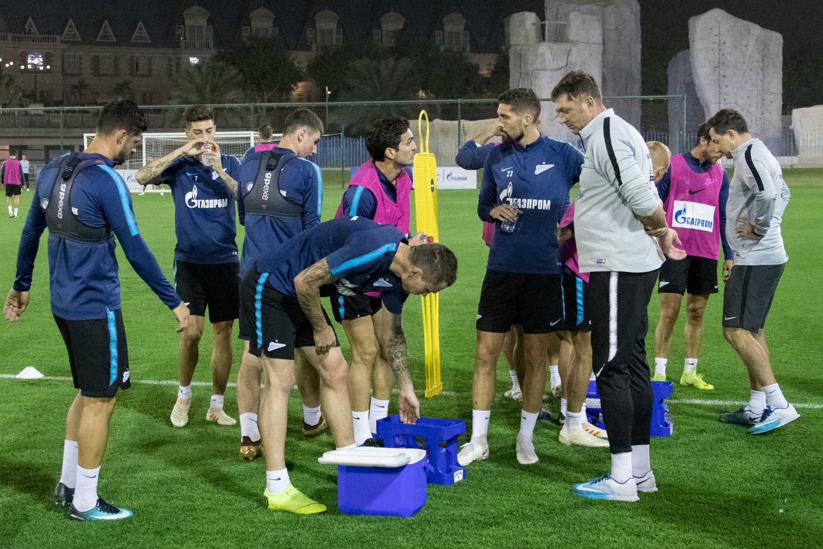 «Газпром»-тренировочные сборы в Катаре: 24 января, вечерняя тренировка