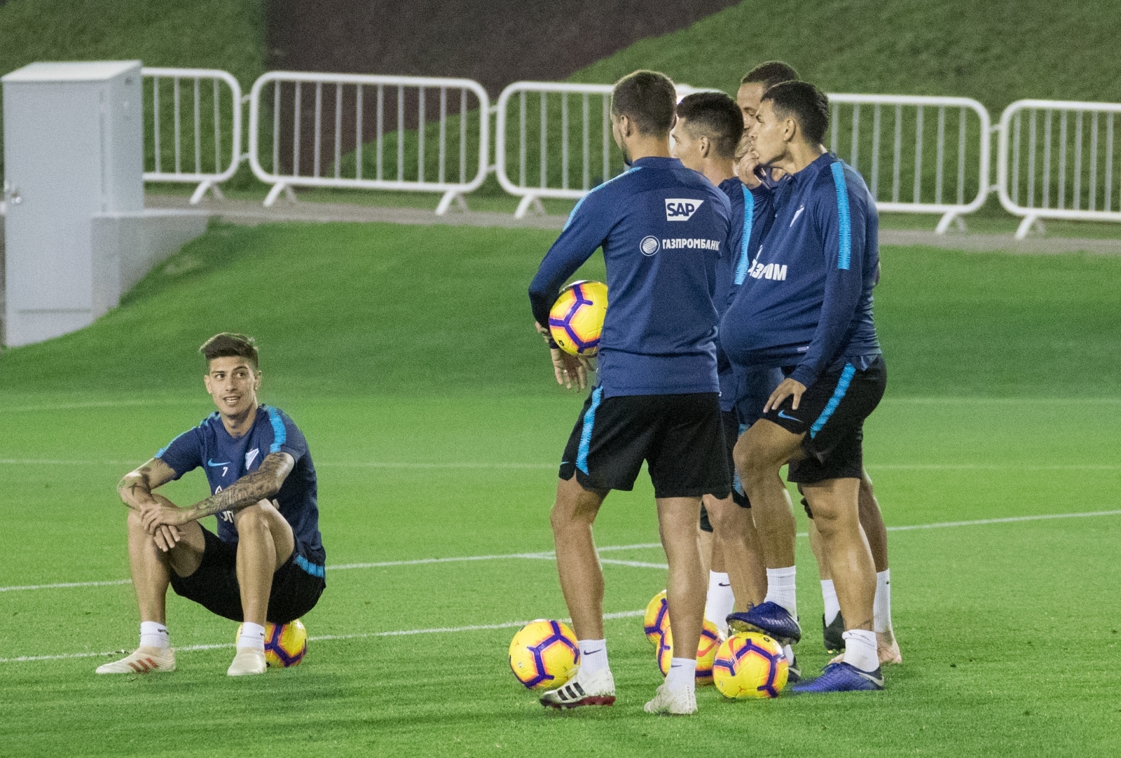 «Газпром»-тренировочные сборы в Катаре: 24 января, вечерняя тренировка