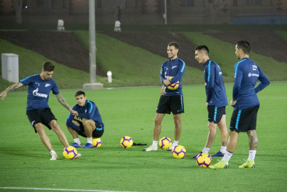 «Газпром»-тренировочные сборы в Катаре: 24 января, вечерняя тренировка