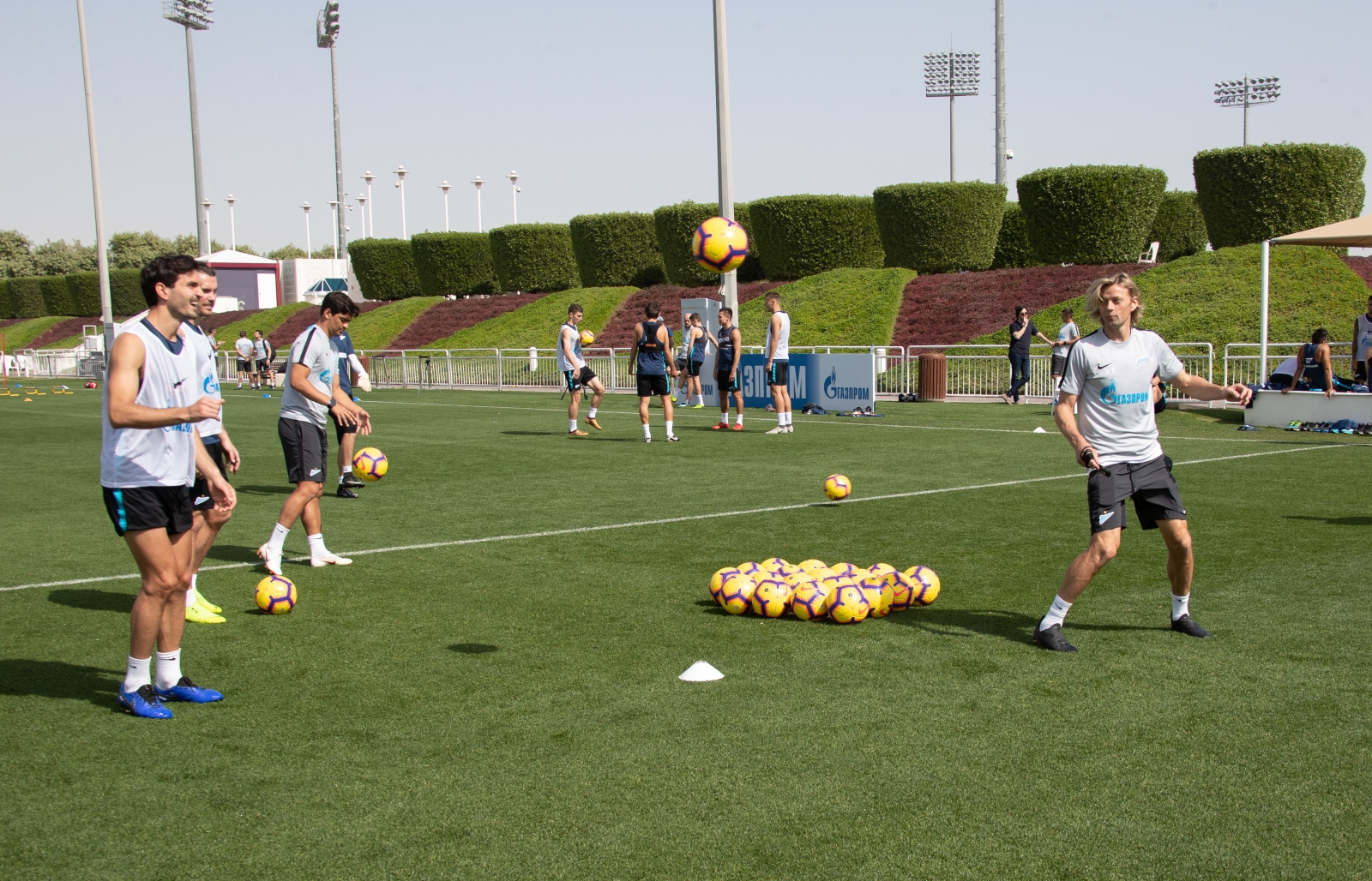 «Газпром»-тренировочные сборы в Катаре: 27 января, утренняя тренировка