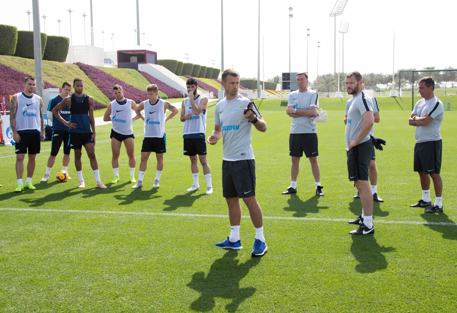 «Газпром»-тренировочные сборы в Катаре: 27 января, утренняя тренировка