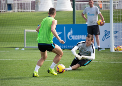 «Газпром»-тренировочные сборы в Катаре: 27 января, утренняя тренировка