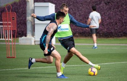 «Газпром»-тренировочные сборы в Катаре: 27 января, утренняя тренировка