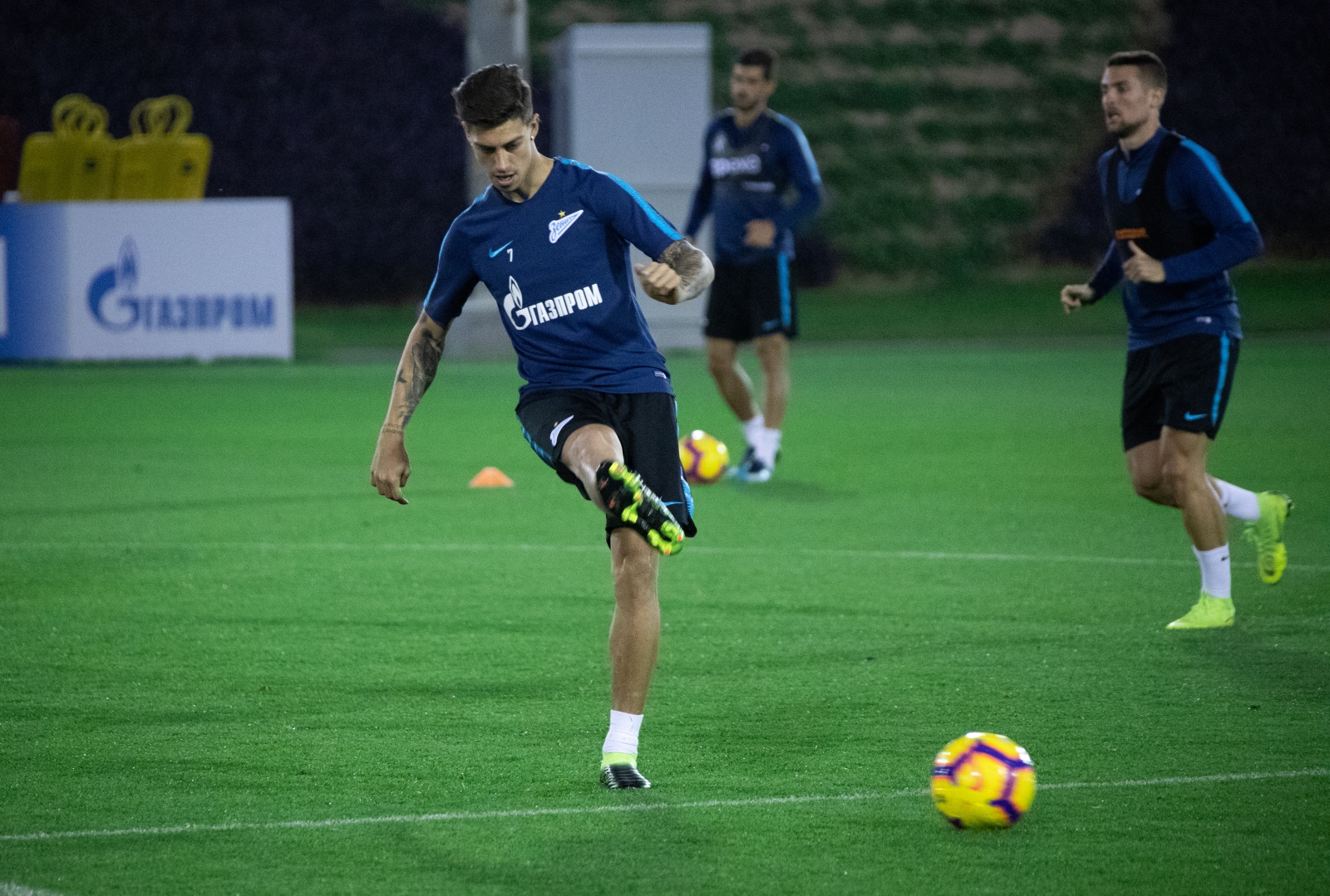 «Газпром»-тренировочные сборы в Катаре: 27 января, вечерняя тренировка