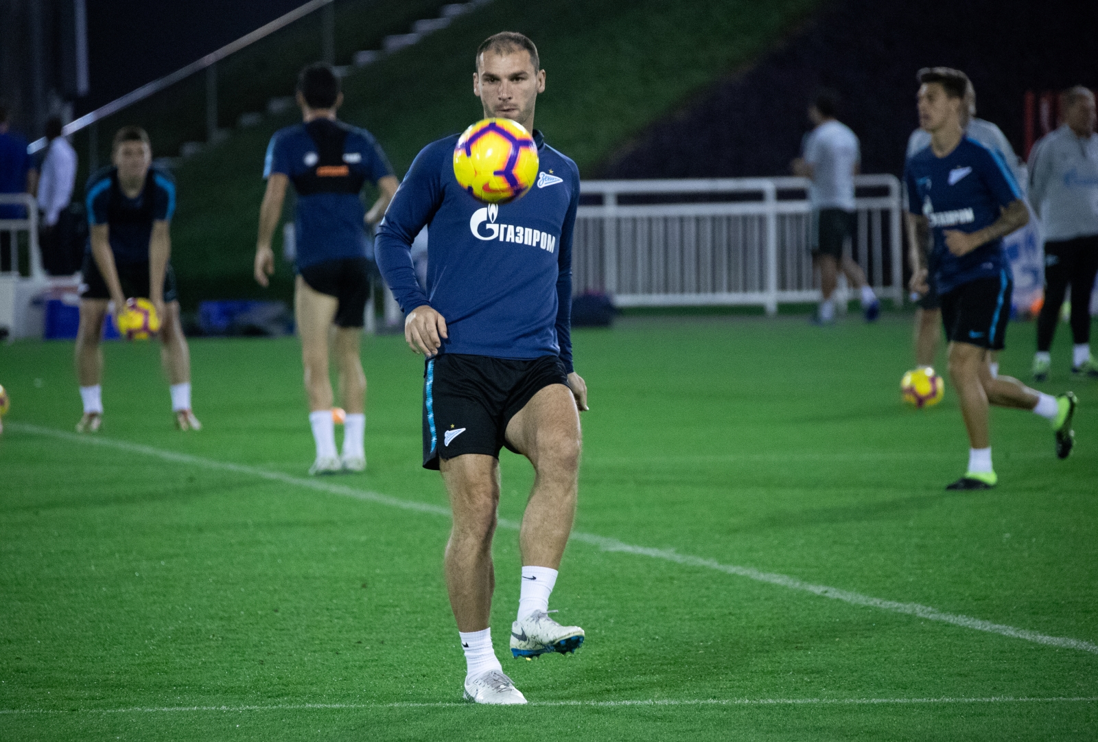 «Газпром»-тренировочные сборы в Катаре: 27 января, вечерняя тренировка