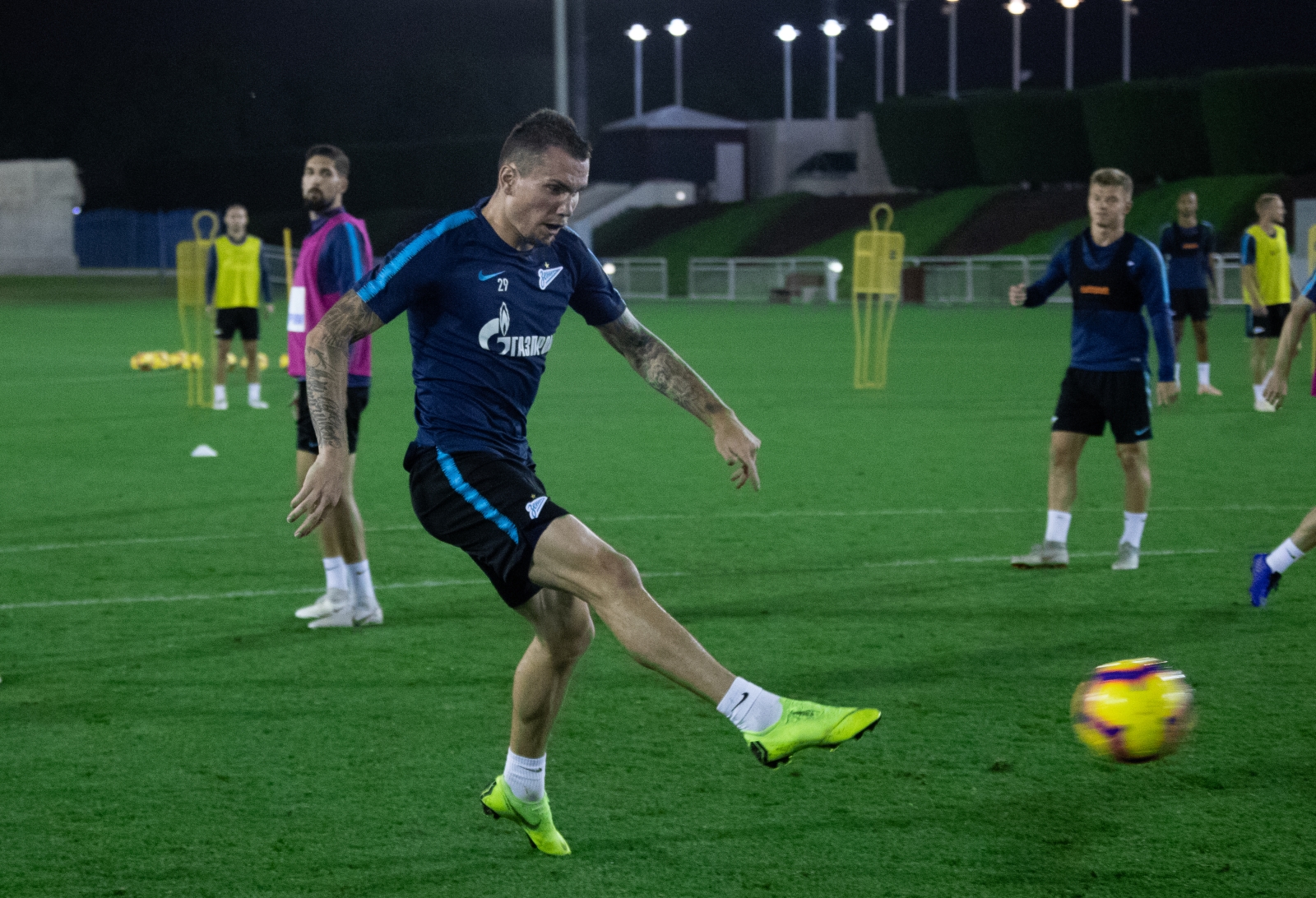 «Газпром»-тренировочные сборы в Катаре: 27 января, вечерняя тренировка