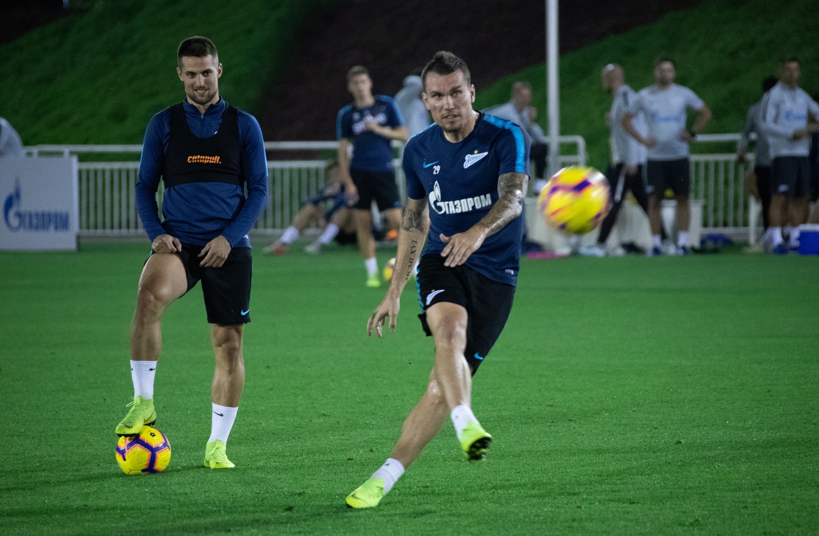 «Газпром»-тренировочные сборы в Катаре: 27 января, вечерняя тренировка