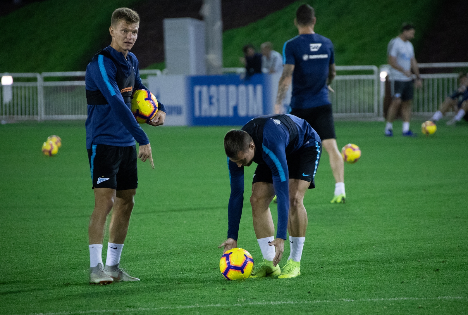 «Газпром»-тренировочные сборы в Катаре: 27 января, вечерняя тренировка
