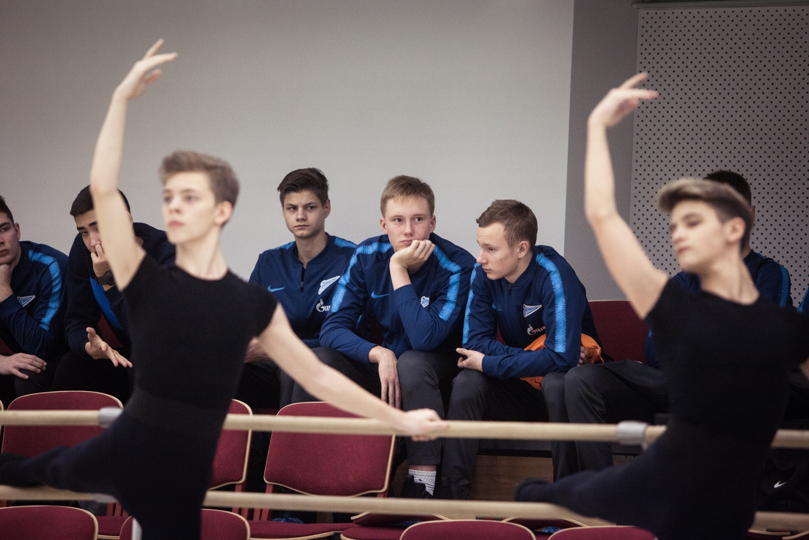 Команда «Газпром»-Академии 2003 года рождения в Академии танца Бориса Эйфмана