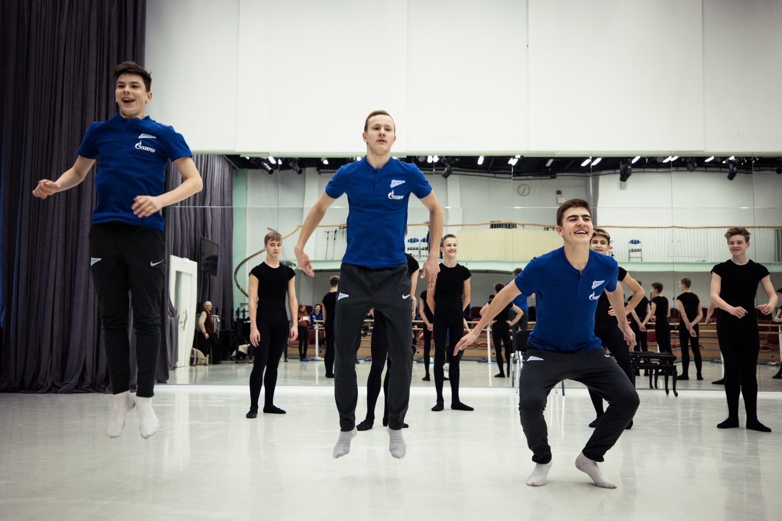 Команда «Газпром»-Академии 2003 года рождения в Академии танца Бориса Эйфмана