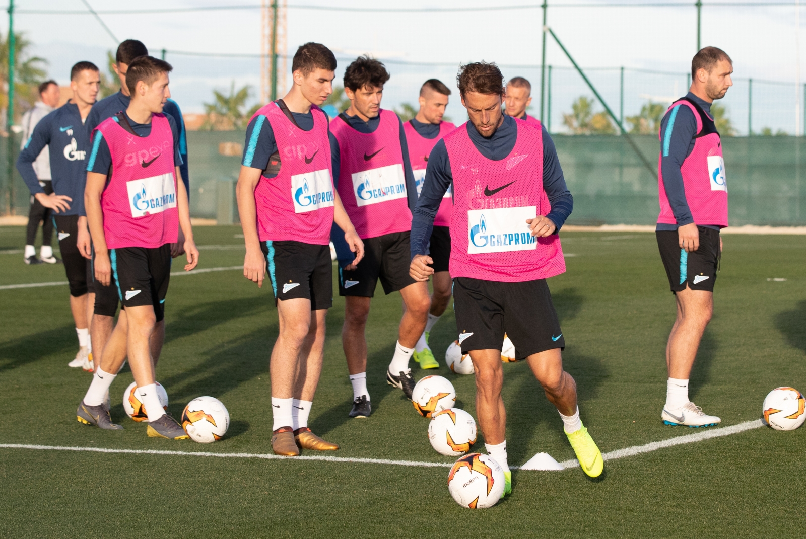 «Газпром»-тренировочные сборы в Испании: 31 января, вечерняя тренировка