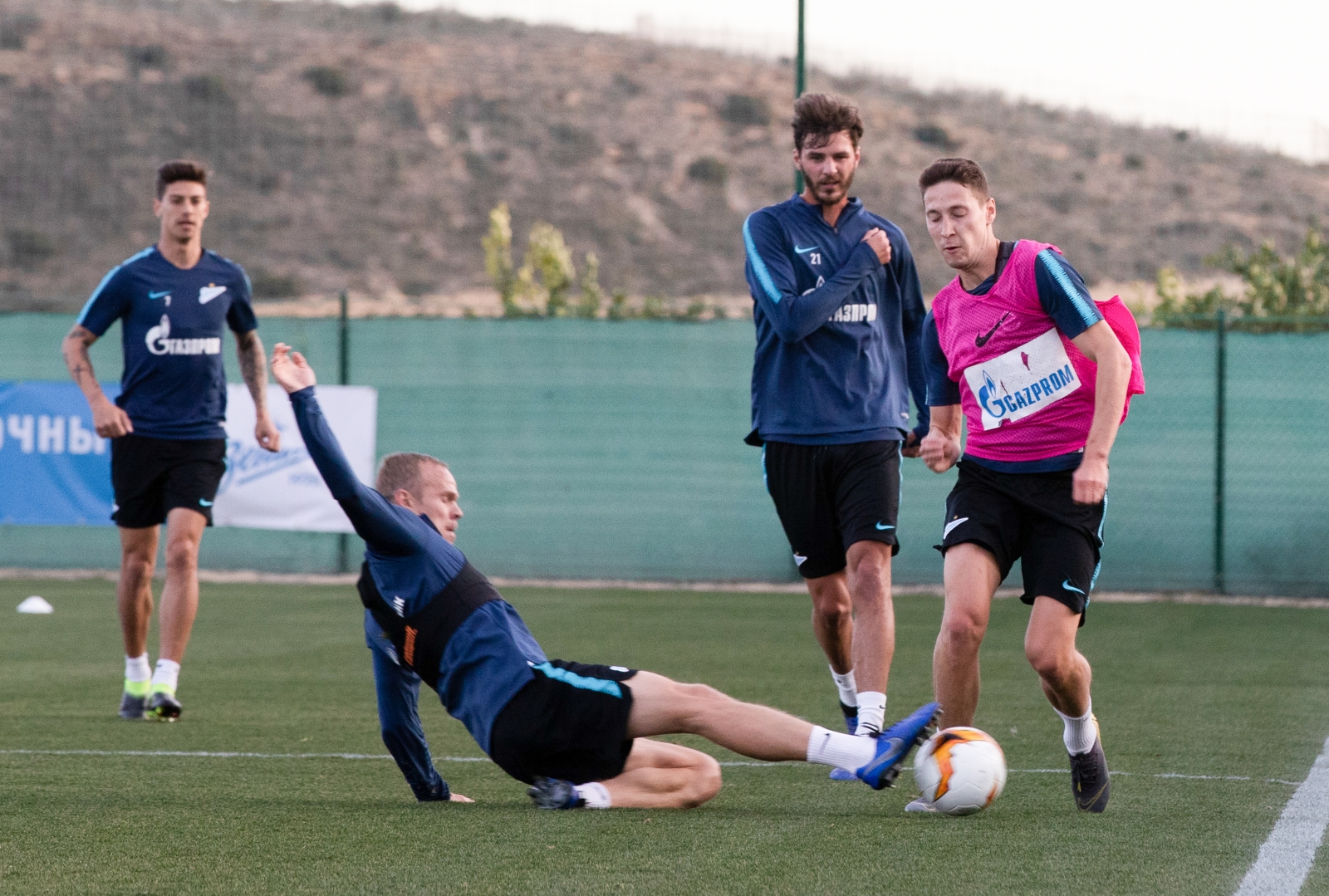«Газпром»-тренировочные сборы в Испании: 31 января, вечерняя тренировка