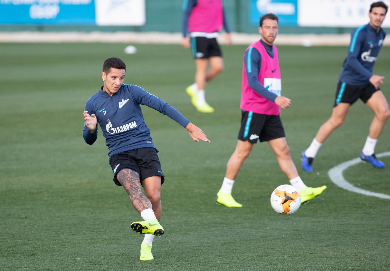 «Газпром»-тренировочные сборы в Испании: 31 января, вечерняя тренировка
