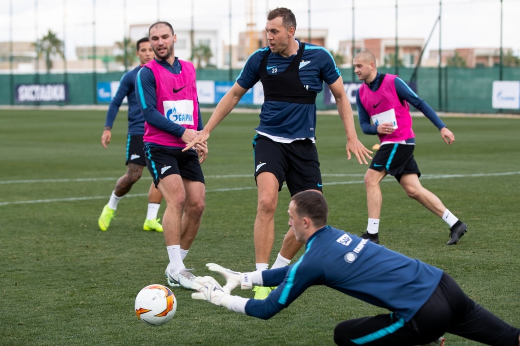 «Газпром»-тренировочные сборы в Испании: 1 февраля, утренняя тренировка