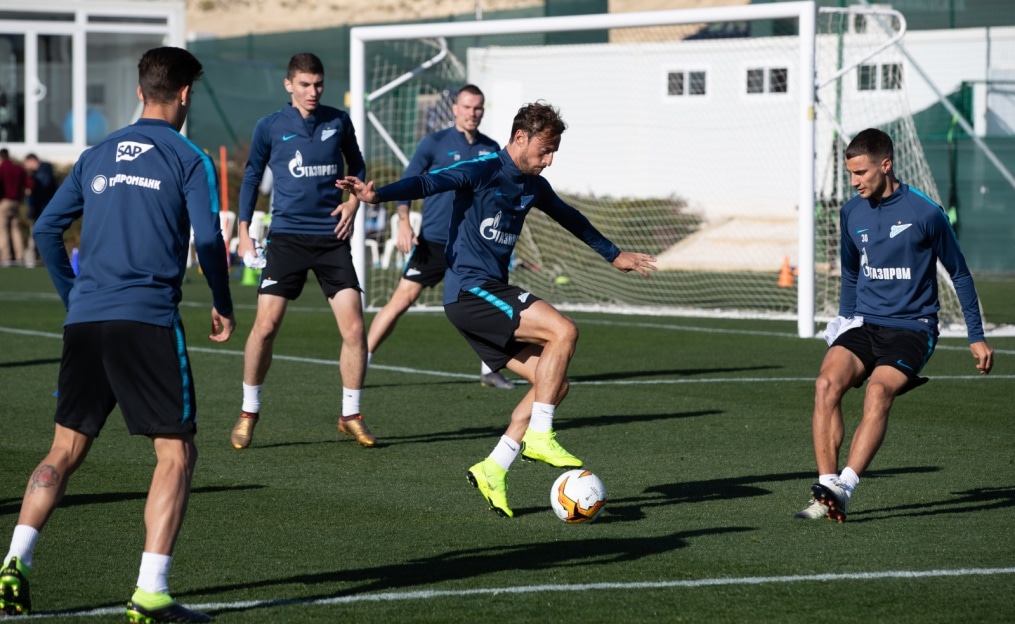 «Газпром»-тренировочные сборы в Испании: 1 февраля, утренняя тренировка