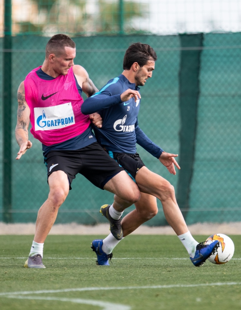 «Газпром»-тренировочные сборы в Испании: 1 февраля, утренняя тренировка