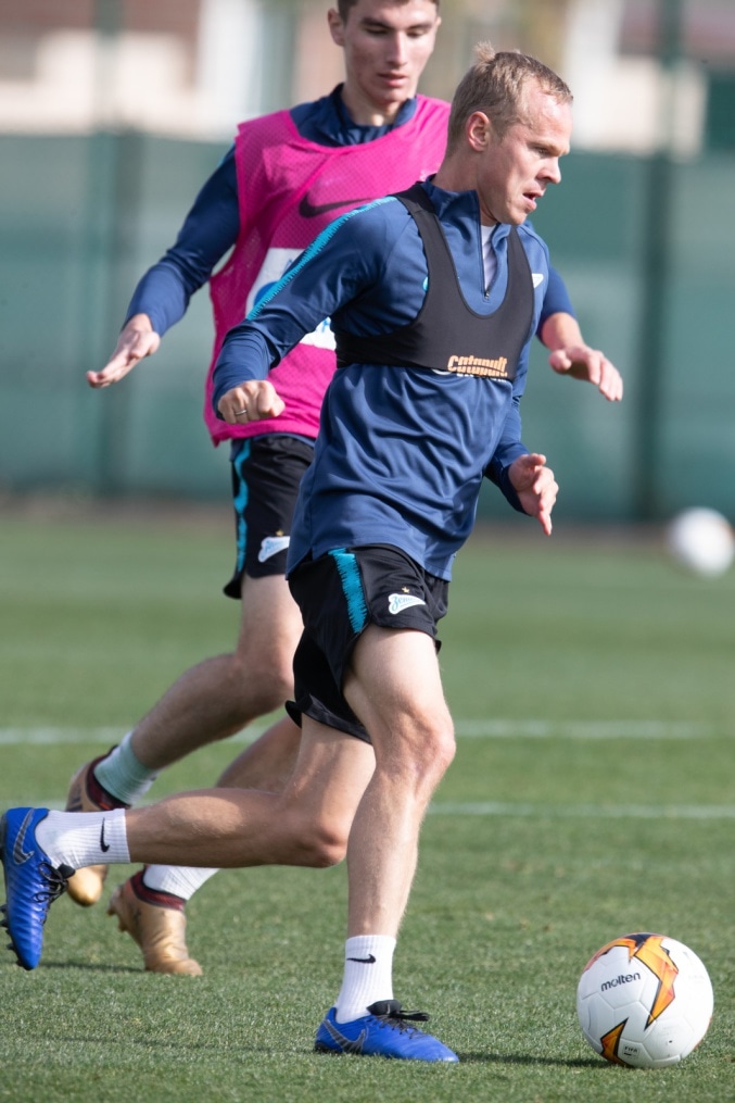 «Газпром»-тренировочные сборы в Испании: 1 февраля, утренняя тренировка