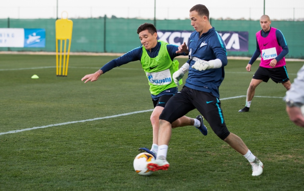 «Газпром»-тренировочные сборы в Испании: 1 февраля, утренняя тренировка