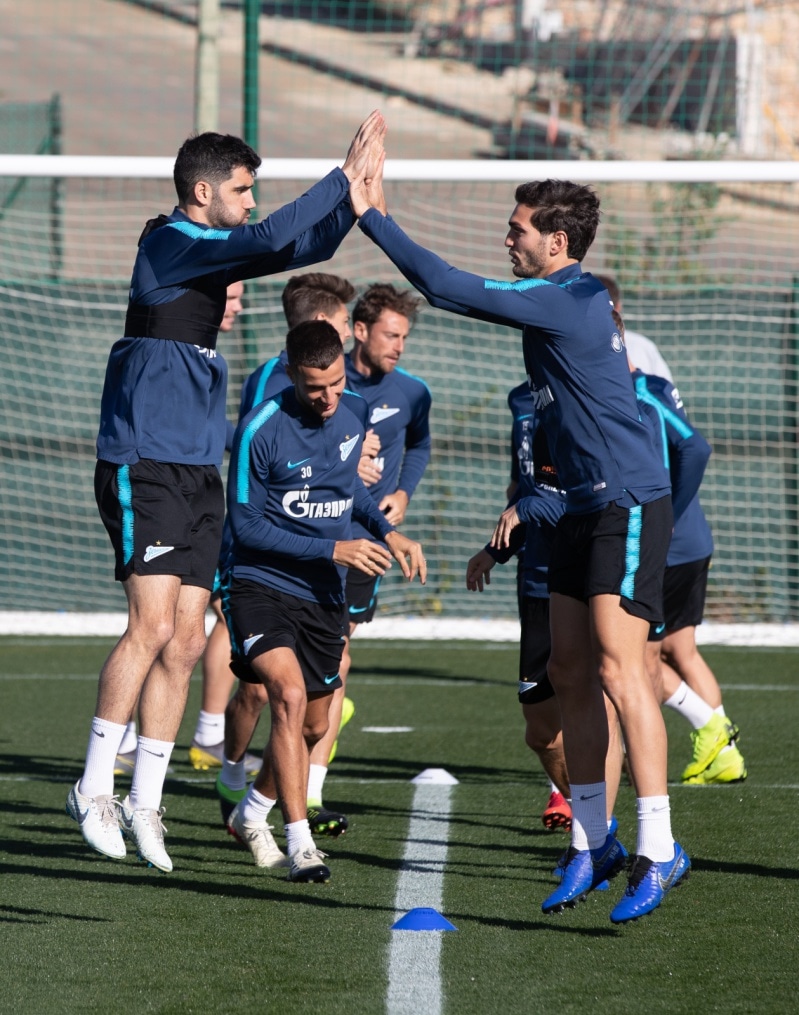 «Газпром»-тренировочные сборы в Испании: 1 февраля, утренняя тренировка