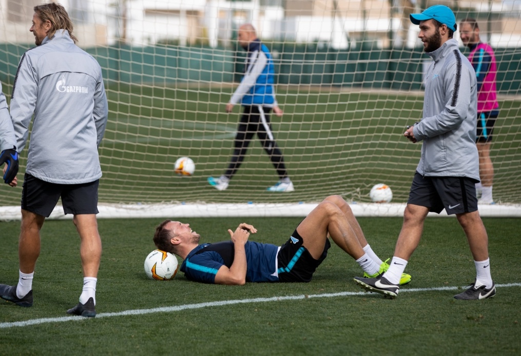 «Газпром»-тренировочные сборы в Испании: 1 февраля, утренняя тренировка