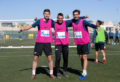 «Газпром»-тренировочные сборы в Испании: 5 февраля, утренняя тренировка