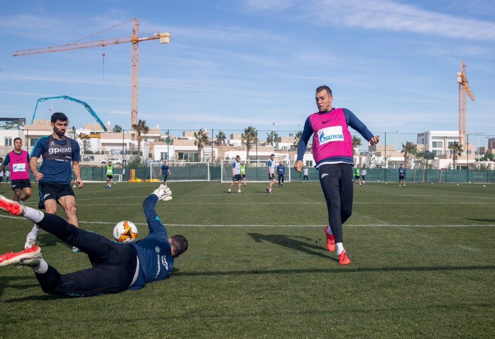 «Газпром»-тренировочные сборы в Испании: 7 февраля, утренняя тренировка